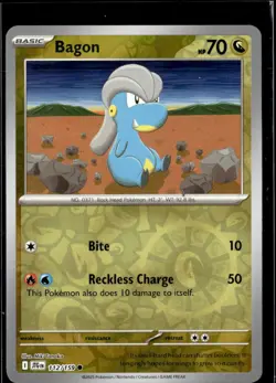 Pokemon Bagon 112/159 Journey Together Reverse Holo Common 2 Card Lot - Image 1