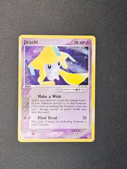 Pokemon TCG Jirachi 8/101 Hidden Legends EX Ruby Sapphire Holo Vintage Card - Image 1