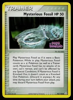 Pokemon Card - Mysterious Fossil Holon Phantoms 92/110 Reverse Holo Stamped - Image 1
