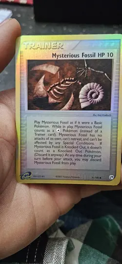 MYSTERIOUS FOSSIL Reverse Holo 91/100 Pokemon Card 2003 Lp - Image 1