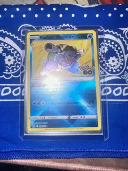 Pokemon Radiant Blastoise 018/078 GO Radiant Rare Holo Basic English Card - Image 3