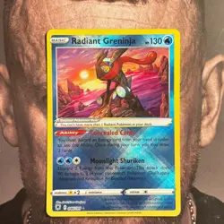 Pokemon Radiant Greninja 046/189 Astral Radiance NM Radiant Rare Holo Card - Image 1