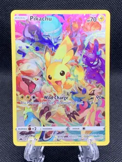 Pokemon Pikachu TCG Card Crown Zenith 160/159 Holo Secret Rare - Image 1