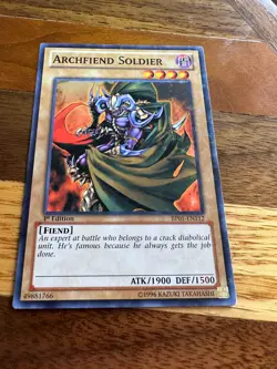 Archfiend Soldier BP01-EN112 1st Edition Starfoil Rare PL + BONUS - Image 1