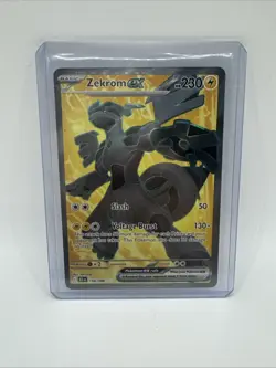 Pokemon TCG Zekrom EX Black Bolt 158/086 Ultra Rare Card SV - Image 1
