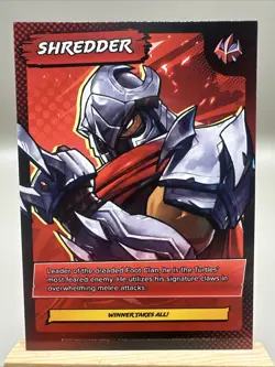 TMNT Teenage Mutant Ninja Turtles Splintered Fate Card - Shredder - Image 1