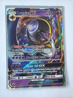 Pokemon TCG Lunala GX SM17 Black Star Promo Holo Card - Image 1