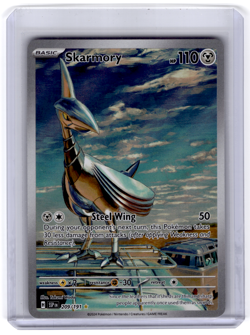 Pokemon TCG Skarmory 209/191 Surging Sparks Illustration Rare Holo Card - Image 1