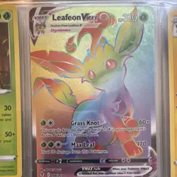 Pokemon Leafeon VMAX 204/203 Secret Rare Full Art Holo Evolving Skies Card - Image 1