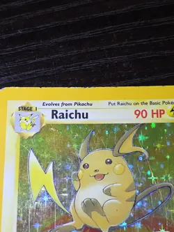 Raichu Fossil Holo Rare Card 14/62 Unlimited - Image 2