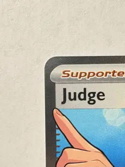 Pokemon TCG Judge Trainer Ultra Rare Card 222/182 Destined Rivals Series - Image 5