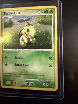 Pokemon TCG Turtwig Holo DP01 Promo Card 2007 Lv10 - Image 2