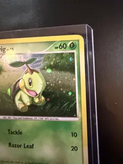 Pokemon TCG Turtwig Holo DP01 Promo Card 2007 Lv10 - Image 4