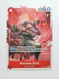 Roronoa Zoro ST21-015 LD01 Learn Together Strawhat Stamp One Piece TCG Card NM - Image 1