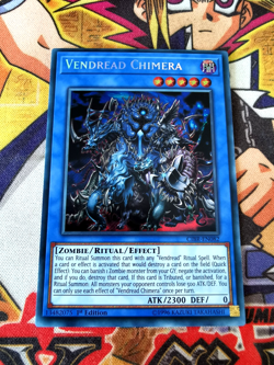 Vendread Chimera cibr-en082 1st Edition (NM+) Secret Rare Yu-Gi-Oh! - Image 1