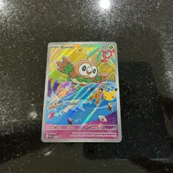 Pokemon Card Rowlet MEP 043 First Partner Illustration Promo 30th Anniversary NM - Image 1