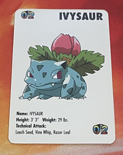 1998 KFC Mini Cards - Ivysaur - #2 - Image 1