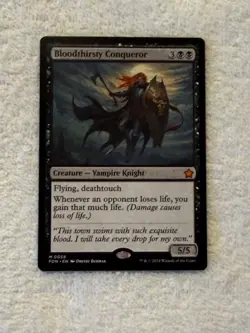 MTG: Bloodthirsty Conqueror Foundations Regular Near Mint Unplayed - Image 1