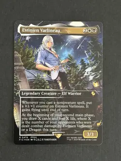 Estinien Varlineau - Chocobo Track FOIL Borderless - MTG Final Fantasy 0474 NM - Image 1