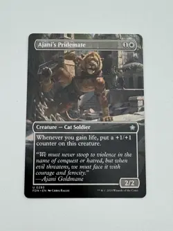Ajani's Pridemate (Borderless) Foundations 293 (NM) MTG Magic The Gathering - Image 1