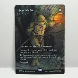 Donnie’s Bo Borderless Foil #17 Mythic MTG Teenage Mutant Ninja Turtles PZA NM - Image 1