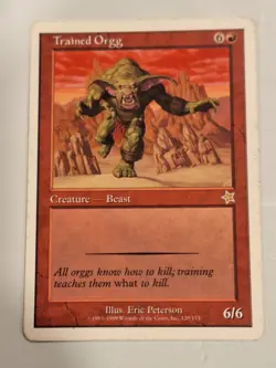 Trained Orgg - Starter 1999 Magic the Gathering MTG Nice! - Image 1
