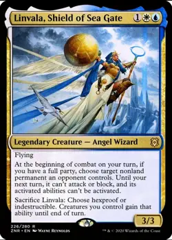 X 1 Linvala, Shield of Sea Gate NM-M Zendikar Rising 226 MTG Magic - Image 1