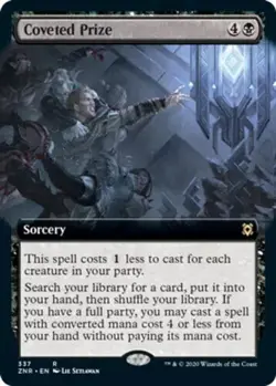 1x Coveted Prize ~ Extended Art NM-Mint, English Zendikar Rising MTG Magic - Image 1