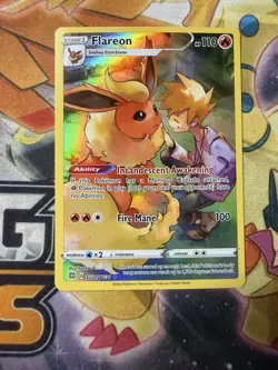 Pokemon TCG Flareon Full Art TG01/TG30 Brilliant Stars Near Mint - Image 1