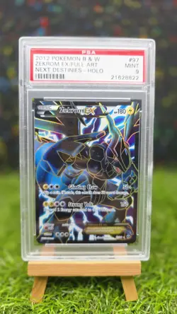 2012 Pokemon Black & White Next Destinies 97 Full Art Zekrom EX PSA 9 POP 74! - Image 1