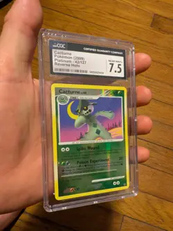 2009 Pokemon Platinum Reverse Holo 42/127 Cacturne CGC 7.5 Near Mint+ - Image 1
