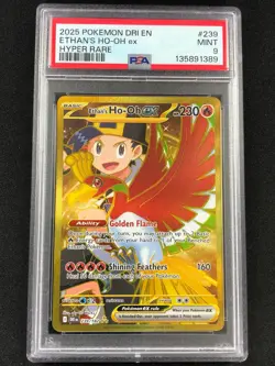 Pokemon 2025 Ethan's Ho-Oh EX 239/182 PSA 9 - Image 1