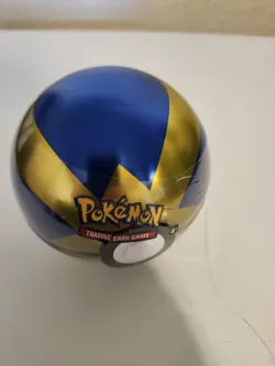 2020 Pokemon TCG Poke Ball Dark blue and gold Tin Sealed 3 Booster Packs A22 - Image 5