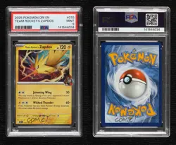 Team Rocket's Zapdos Pokemon Destined Rivals (DRI) PSA 9 MINT - Image 3