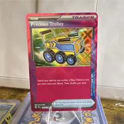 Pokemon Precious Trolley ACE SPEC Trainer Sv08 Surging Sparks 185/191 Holo - Image 1