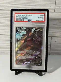 PSA 10 Regidrago V Alternate Full Art 184/195 Pokemon Silver Tempest English Gem - Image 1