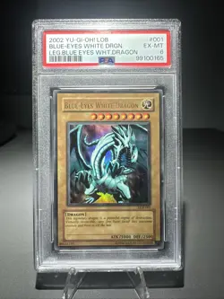 2002 Yu-Gi-Oh! LOB-001 Blue-Eyes White Dragon PSA 6 Unlimited Ultra Rare BEWD - Image 5