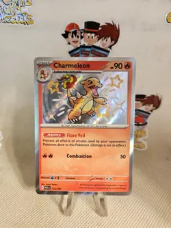 Pokemon TCG: Charmeleon 110/091 SV: Paldean Fates 2023 (Shiny Rare) (NM) - Image 1