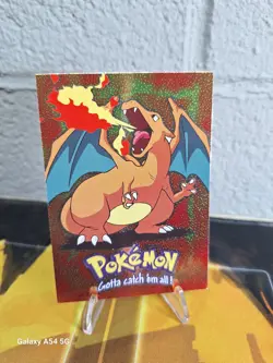 Topps Pokemon E6 of 12 #06 Charizard HOLO FOIL 1999 RARE - Image 1