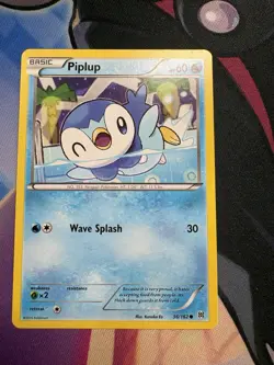 Pokemon TCG Breakthrough Piplup #36/162 Regular Common LP Condition - Image 1