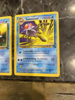 Pokemon Vintage Tentacool 56/62 & Tentacruel 44/62 Fossil Set - Lot of 2 - Image 2