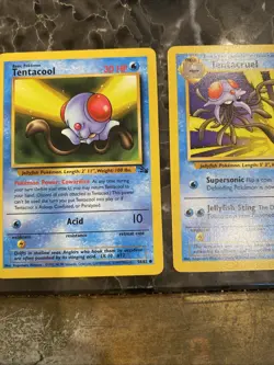 Pokemon Vintage Tentacool 56/62 & Tentacruel 44/62 Fossil Set - Lot of 2 - Image 3