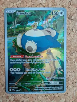 Pokemon TCG Snorlax SVP 051 Pokemon Center Stamped 151 ETB Promo #3 - Image 1