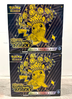 Pokemon TCG Surging Sparks Elite Trainer Box LOT OF 2 NEW MINT SEALED - Image 1