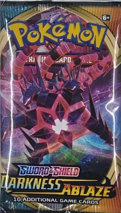 Pokemon Sword & Shield Darkness Ablaze Booster Pack Sleeved 820650808197 - Image 2