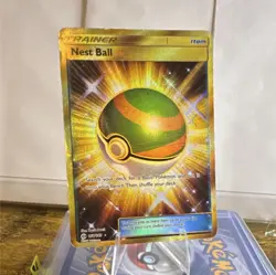 Pokemon Nest Ball Trainer Item Secret Rare Sun & Moon 158/149 Holo - Image 1