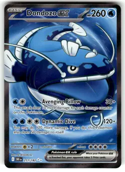 Pokemon TCG SV10: Destined Rivals #211/182 Dondozo ex NM - Image 1