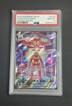 SEND AN OFFER - 2023 POKEMON CROWN ZENITH GG45 FULL ART/DEOXYS VMAX PSA 10 - Image 3