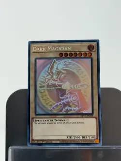 Yugioh! Dark Magician GFTP-EN128 Ghost Rare 1st Edition NM PRINTMARK - Image 1