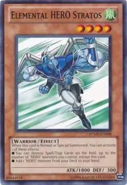 Yugioh! LP Elemental HERO Stratos - RYMP-EN008 - Common - Unlimited Edition Ligh - Image 1